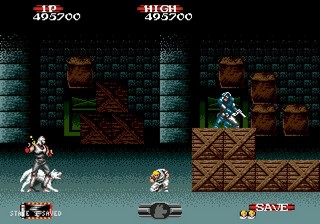 une photo d'Ã©cran de Shadow Dancer - The Secret of Shinobi sur Sega Megadrive